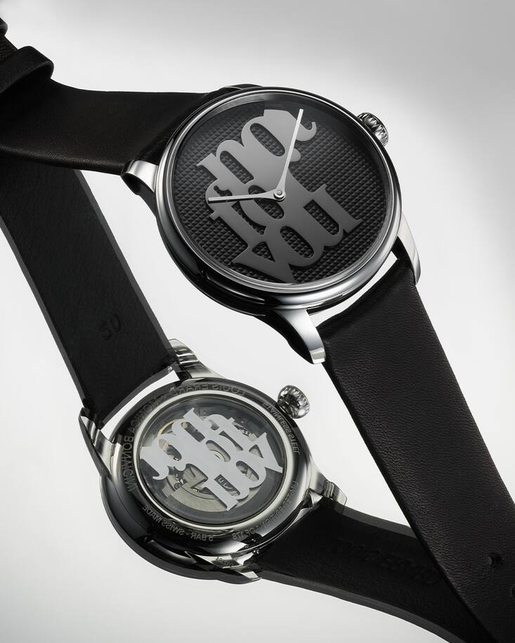 <p>Künstleruhr von Louis Erard mit Monica Bonvicini</p>