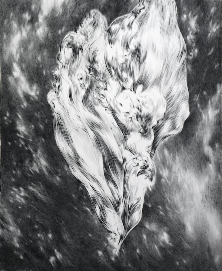 Julia Steiner: «Untitled I», 2018, Gouache auf Papier, 136×110 cm, 12 500 Franken.