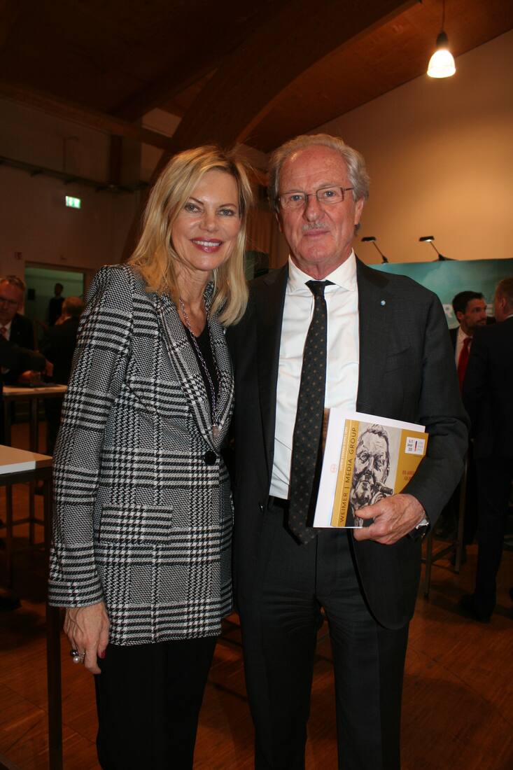 Nina RUGE ( Frau von),Wolfgang REITZLE,beim Ludwig Erhard Gipfels 2020,Rottach-Egern,Bachmair Event Arena, 17.01.2020
