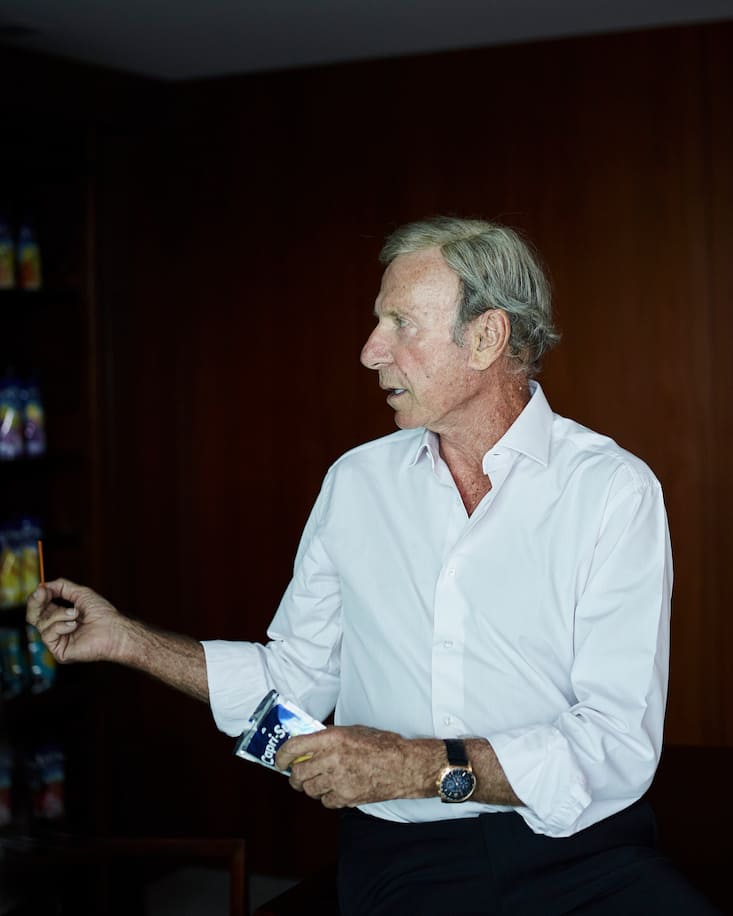 Der Eigentümer mit seinem Beutel: Capri-Sun wird in 110 Ländern vertrieben.