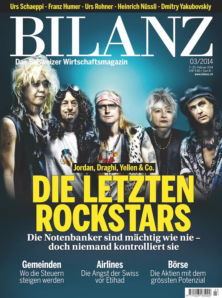 Die letzten Rockstars: Die BILANZ-Ausgabe vom März 2014.