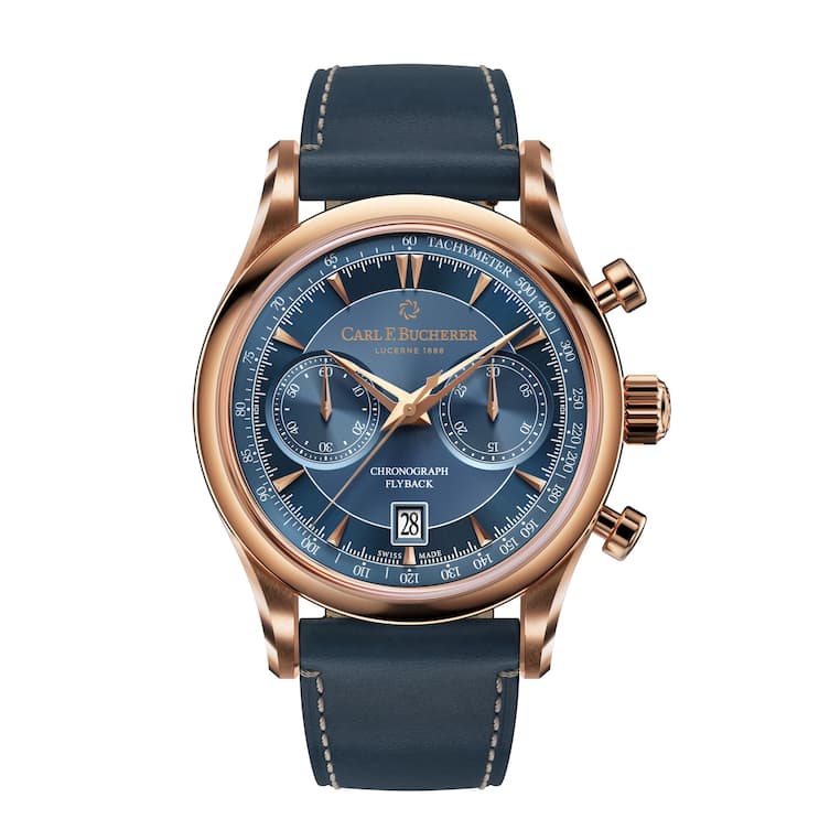 Manero Flyback im 43-mm-Roségoldgehäuse