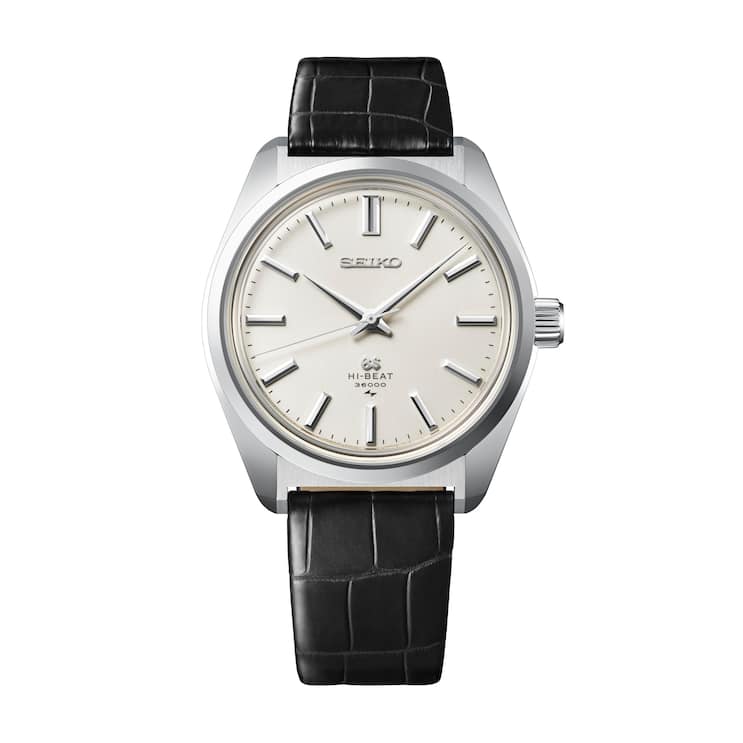 remakeDie SLGW005 im 38-mm-Stahlgehäuse, ist eine Reproduktion der ersten Grand Seiko mit Hi-Beat-Handaufzugskaliber. Die Neuauflage ist denn auch gebrandet wie das Original von 1968. Preis: 10 400 Fr.