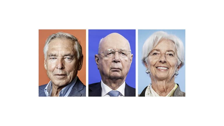 Peter Brabeck, Klaus Schwab, Christine Lagarde (v.l.).