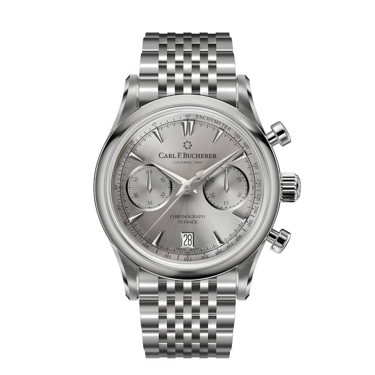 Manero Flyback im 40-mm-Edelstahlgehäuse
