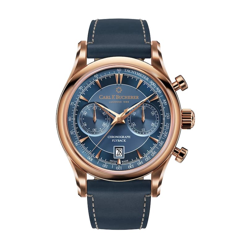 Manero Flyback im 43-mm-Roségoldgehäuse
