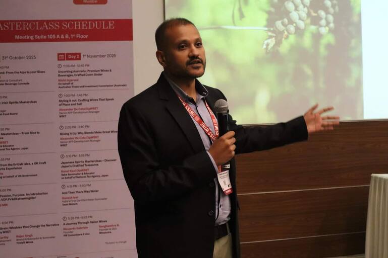 Vikram Bhatnagar steht hinter dem Swiss-Wine-goes-to-India-Projekt.