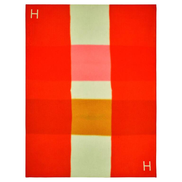 2 Kaschmir-Plaid, handgewebt und handgefärbt, von Hermès, 3700 Fr.