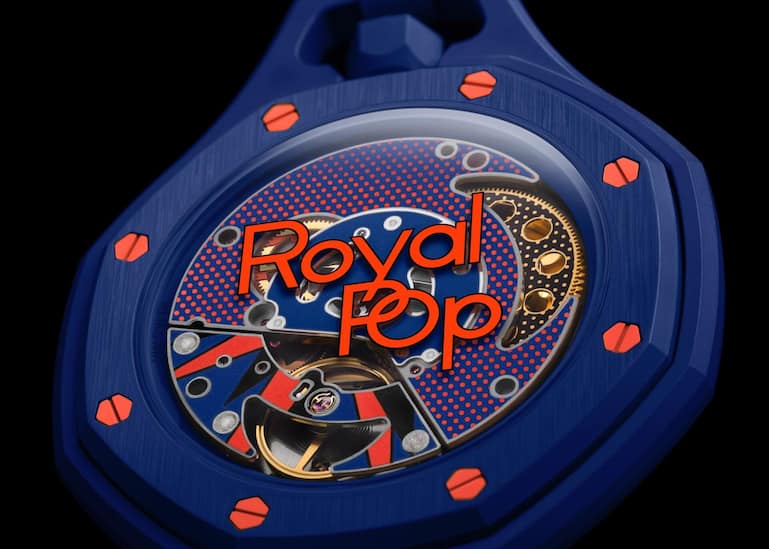 Royal Pop ist ein popkulturelles Experiment mit der ikonischen Royal Oak (im Bild das Modell&nbsp;«Orenji Hachi»).