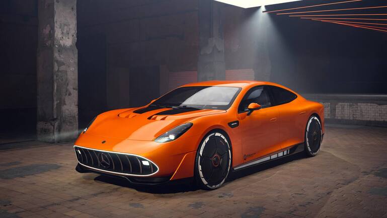 Mit dem Concept AMG GT XX greift Mercedes bei den elektrischen Supersportlern an. Es ist das erste elektrische AMG-Modell.