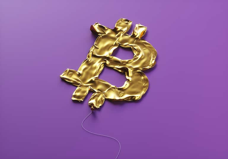 Kryptowährung Bitcoin.