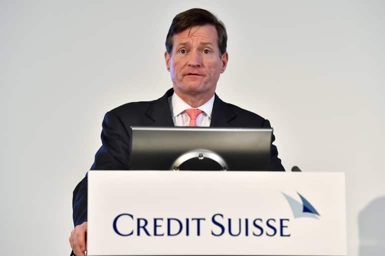 Zuerich, 12.2.2015, Inland -  BMK Credit-Suisse, CEO Brady Dougan an der Medienkonferenz der Credit Suisse. (Melanie Duchene/EQ Images)