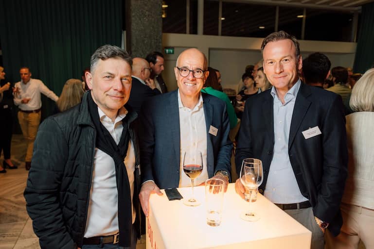 Jürg Frommlet, Melisana AG; Willi Reif, Banque Heritage; Marc Wannhoff, Doetsch Grether AG.