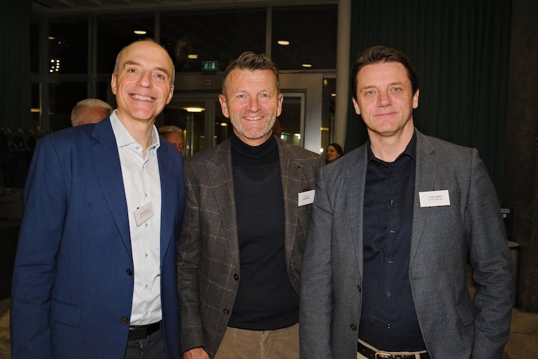 Stefano Santinelli, Swisscom Directories AG; Philipp Wetzel, Amag; Carsten Jochem, Cornèr Bank.
