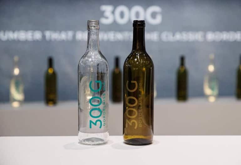 Nur 300 Gramm statt der handelsüblichen 750 Gramm bringt die neue Bordeaux-Flasche von Verallia auf die Waage.