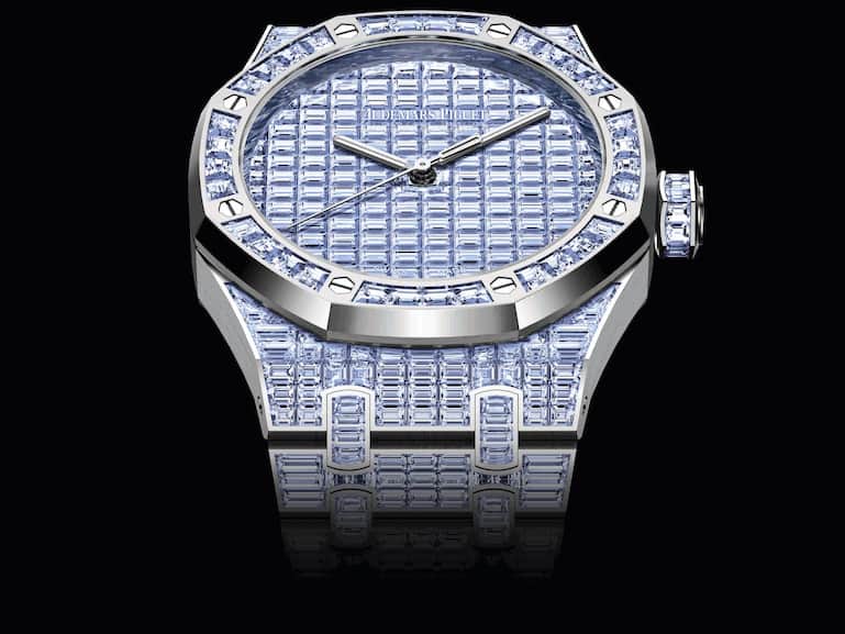Die Audemars Piguet Royal Oak mit blauen Diamanten.