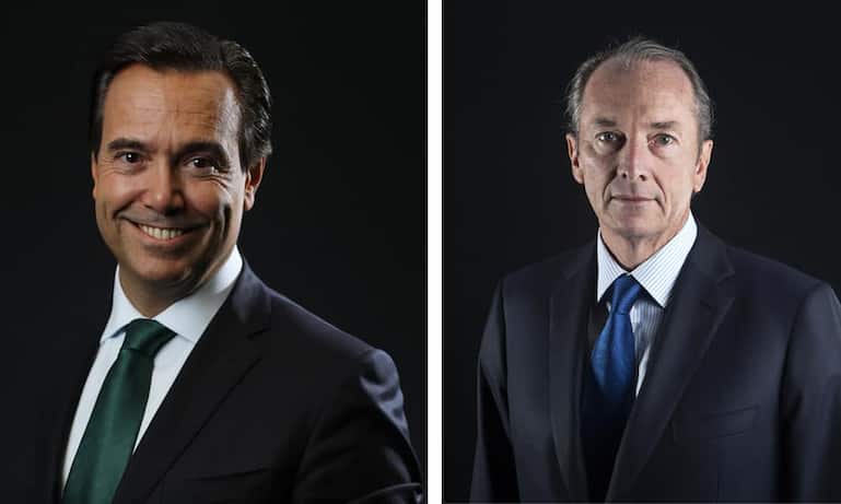 António Horta-Osório, CEO von Lloyds, und James Gorman, Chef von Morgan Stanle