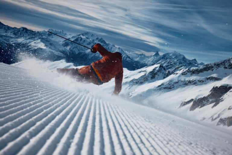 Abfahrt vom Klein Matterhorn.