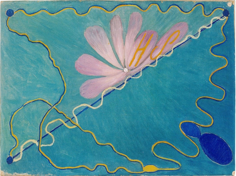 Éros, n° 1, 1907, huile sur toile, 58 × 78 cm, HaK027. By courtesy of the Hilma af Klint. Foundation - photo The Moderna Museet, Stockholm.jpg