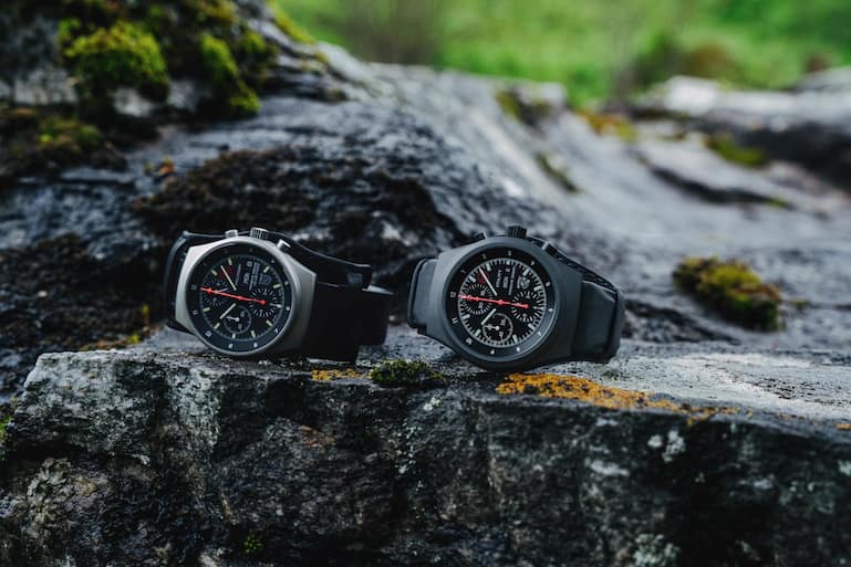 Die von Sammlern gesuchten Militäruhren legte Porsche Design im Jahr 2023 als robuste Utility-Modelle für den Outdoor-Bereich neu auf.