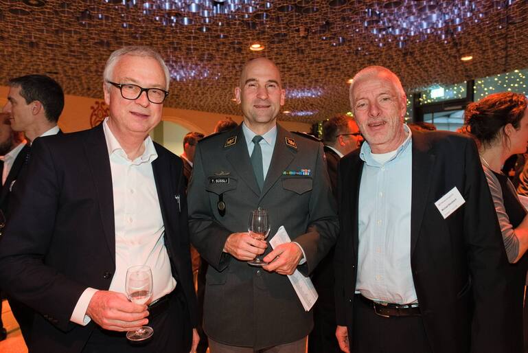Jean-Paul de Weck, CEO, Swisscom Broadcast AG;Thomas Süssli, Divisionär, Schweizer Armee;Michael Bausback, Inhaber, Bausback Consulting&Management