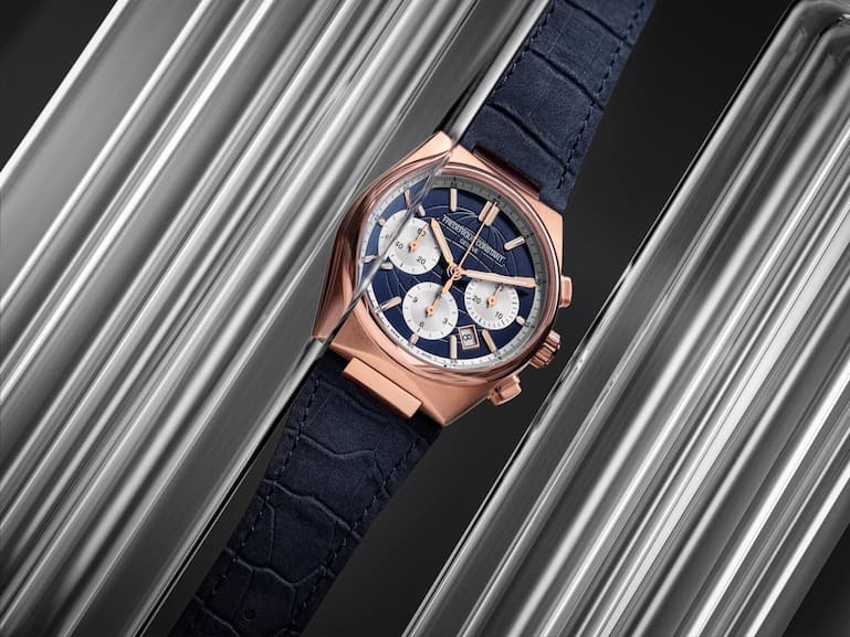 Der Hitghlife Chronograph mit rotgoldenem Stahlgehäuse
