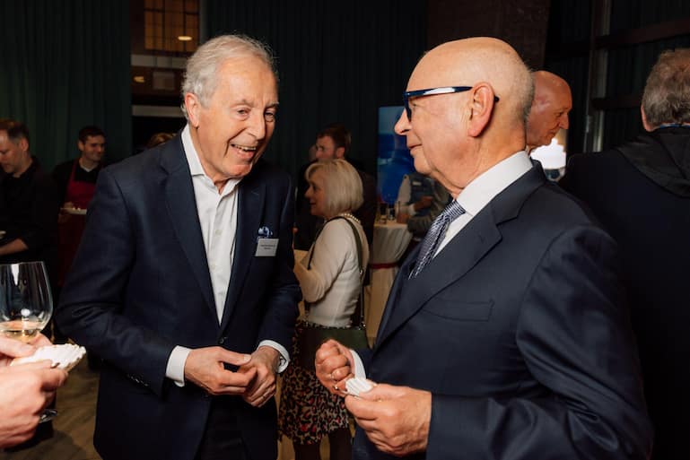 Aloys Hirzel, Trusted Board Advisors AG; Klaus Schwab, Gründer World Economic Forum.